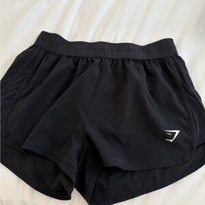 Black Gymshark Women's Athletic Shorts